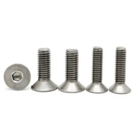 2-10pcs/lot DIN7991 M2 M2.5 M3 M4 M5 M6 M8 TA2 Titanium hex socket flat countersunk head screw