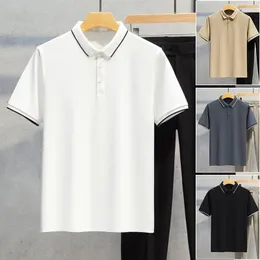 Männer Polos leicht reifes Polo-Hemd Sommer T-Shirt Casual Short Sleeve