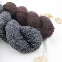 50g Hank Natural Mink Viscose Cashmere Wool Blended Yarn Baby Soft Hand Knitting Crochet Mimi Plus Color 01-33