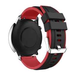 fifata 22mm二重層huami asmazfit stratos 3 amazfit stratos 3の交換用ストラップ3スマートウォッチ用カラフルなシリコンバンド