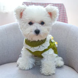 Pet Cute Sweater 3D Classic Flowers Blossoming 2-Legged Knit Clothes For Cold Weather Small Medium Dog Cat New Arrival