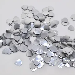 500pcs Sparkling Arclic Confetti Solid Color Heart Confetti DIY Любовь для свадебного стола декоративные принадлежности