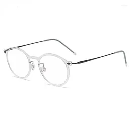 Sonnenbrillen Frames Dänemark Brand Titanium Brille 6541 Retro Runde Brille