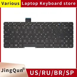 Teclados novos teclados de laptop russo dos EUA para ASUS S400 S400C S400CB X402 X402C F402 F402C V451L S451 S451L S451LB S451E S400CA X402CA