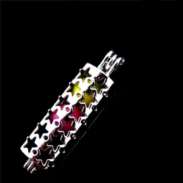 10 pezzi Openwork Star Star Parl Cage Locket Aromaterapy Diffusore Cionclace Collana Bracciale Nuovo fascino Gioielli fai -da -te che producono massa