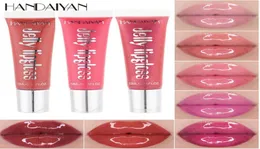 Handaiyan Lip Gloss Fuller Lip Plump Natural Squeeze Lipgloss Containers保湿剤栄養価のある12異なる色の色彩メイク9185694