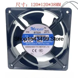 Almofadas para o ventilador de fluxo axial 12038b2xl Max Instalado Air/BT220 220V 22W 0,14A Filador de resfriamento do gabinete