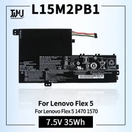 Piller Lenovo Flex için L15M2PB1 Dizüstü Bilgisayar Pili 5 1470 1570 IDEAPAD 320S14IKB 320S15ABR 320S15AST 320S15Ikb 320S15ISK 520S14IKB