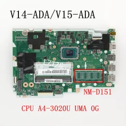 Placa -mãe usada para a placa -mãe Lenovo v14ada/v15ada NMD151 com CPU A4 3020U RAM 0GB FRO 5B20S44480 5B20S44481