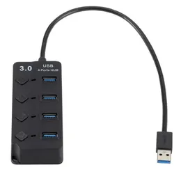 USB 3.0 Hub a 4 porte con interruttore chiave 4 hub hub USB3.0 Supporto plug-and-play da uno a quattro swap hot swap