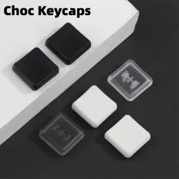 Аксессуары 50pcs chocfox keycaps Низкопрофильные клавиши PBT для шоколадного выключателя Kailh Механическая клавиатура Ультра тонкая черная белая прозрачная