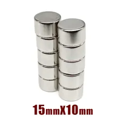 2/5/10/15/20/30pcs 15x10 disk neodimyum güçlü mıknatıslar 15mm*10mm yuvarlak kalıcı mıknatıs 15x10mm güçlü manyetik mıknatıs 15*10