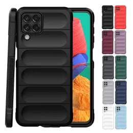 Para capa Samsung M33 Case para Samsung Galaxy M33 5G CAPA Anti-Drop Soft TPU Shopfrof para Fundas Samsung M33 M23 M52 M12 Tampa