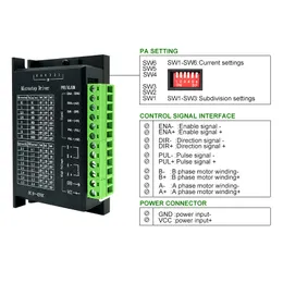 Driver service ibrido HBS57H Driver del motore passo -passo TB6600 DM542 DM556 per NEMA23 NEMA17 Motore CNC Router Controller per stampante 3D