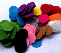 200 pezzi da 30 mm cuscinetto in feltro arrotondato colorato.