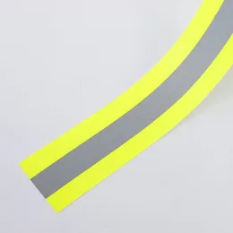 1M 5cm Width Reflective Flame Retardant Fabric Warning Tape DIY Sewing On Clothing Webbing Material
