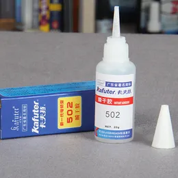 Kafuter K-502 Strong Super Glue الفوري الفوري للتجفيف السريع للمادة الصماء 3 ثوان فوري الغراء منخفض الرائحة المعادن والبلاستيك