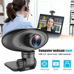 Webcams Full HD Webcam 720p/1080p USB -Webcam mit Mikrofonhandbuch Fokus 90 Grad Weitwinkel -Webkamera für Laptop -Desktop -PC 3