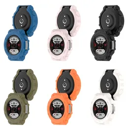 Soft TPU-Hülle Bildschirmschützer für Amazfit T Rex 2 Uhrenabdeckung Anti-Kratzer-Schutzschutz-Stoßfängerschale kompatibel