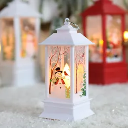 Santa Claus Snowman Lantern Light Merry Christmas Decor per Home Tree Christmas Ornament Gifts Navidad 2021 Capodanno 2022