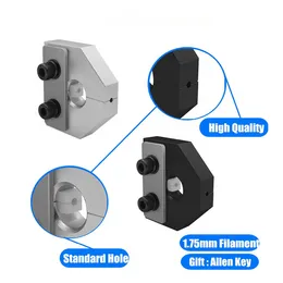 Piezas de impresora 3D, Conector de soldador de filamento, 1,75mm, Sensor de filamento PLA ABS TPU para Ender 3Pro Anet SKR, bloque de aluminio para impresora 3D
