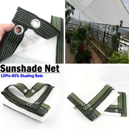 12Pin White Anti-UV HDPE Sunshade Net Balcony Safety Privacy Nets Garden Succulent Plant Shelter Thicken Courtyard Fence Netting