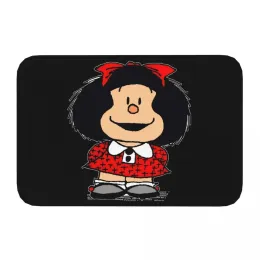 Mafalda Miguelito Comic Bathroom Non-Slip Carpet Quino Bedroom Mat Entrance Door Doormat Home Decor Rug