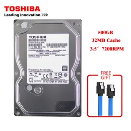 Toshiba Brand 500GBデスクトップコンピューター3.5 "内部メカニカルハードディスクSATA3 36GB / S HDD 32MBキャッシュ500GB 7200RPMバッファー