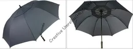 Степенипроницаемые, антистатические прямые гольф-зонтики 14 мм стекловолокно и 5,0-миллиметровые ребра из стекловолокна, Auto Open, WindProab