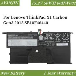 Batterien 15,2 V 3.29AH/50WH 00HW003 SB10F46441 45N1700 Laptop -Batterie für Lenovo ThinkPad X1 Carbon Gen3 2015 00HW002 SB10F46440