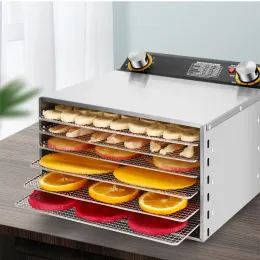 Desidratadores A01 Máquina de frutas secas 6 camada de camada automática secadora de alimentos, frutas, vegetais, animais de estimação, secador de alimentos de carne, pequena família