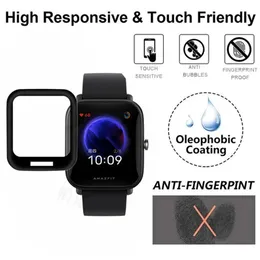 3D gebogener Kantenbildschirmschutz für Huami Amazfit BIP U/U Pro/BIP S/S Lite/Bip Lite Protective Film für Amazfit BIP 3 Pro Cover