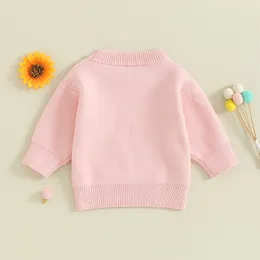 Baby Girl Kabelstrick Pullover Kleinkind Kinder Jumpern Langarm Pullovers Blumensticke übergroße Tops Kleidung