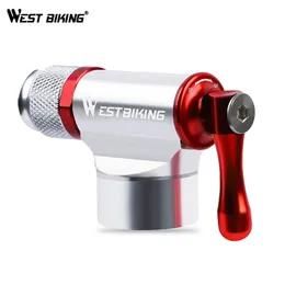 ウェストバイク自転車ミニポンプCO2インフレータバイクアクセサリーSchrader Presta Valve Mountain Road Bike Ball Cycling Pump