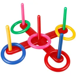 Ring Throwing Game Parentchild Interactive Activitet Outdoor Fun Sports for Kids School Montessori Toys Coordinate Skill 240409