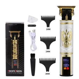 Shavers Home T9 LCD Digital Display Electric Hair Clipper ładowna golarka dla mężczyzn