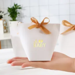 5PCS OH BABY CANDY BOX BABY SHOWER BOY GIRL GIRL NEUTRAL FESNEND新しい到着パーティーのミイラを明らかにする妊娠アナウンスギフト