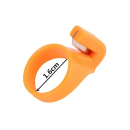 1pcs Novo lâmina de dedo agulha artesanato em casa plástico thimble ring thread cutter diy housewing Machine acessório 5bb5837