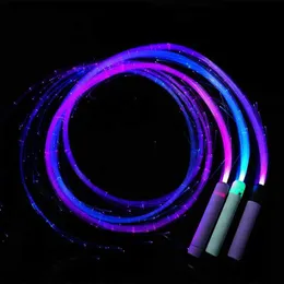 Giocattolo rave a LED RGB RGB LED Fibra Optic Whip 360 Swivel Light Up Multicolor Toy Multicolor EDM PIXEL FLUCI DANZA INCOLTO BLOWING BRILLLE WHIPS 240410