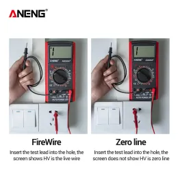 ANENG DT9205A+ Dijital Multimetre AC/DC Profezonal Transistör Test Cihazı Elektrik Multimetro NCV Test Ölçer Otomatik Aralığı Ture RMS