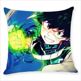 45x45CM My Hero Academia Pillow Case Anime Midoriya Izuku Deku Printed Pillow Covers Soft Decorative Pillowcase Gifts Wholesale