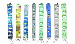 Кечаня 10pcs Cartoon Anime Япония мой сосед Totoro Mobile Phone Lanyard Key Chains подвесные вечеринки подарки подарки Small W4606079