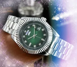 Unisex Womens Mens Day Date Quartz Uhren Edelstahl Hülle Top -Qualitäts -Armbanduhren gut aussehen die ganze Zeit Uhr Zeit Uhr Zeit Woche 24 Stunden Kalender Uhrengeschenke