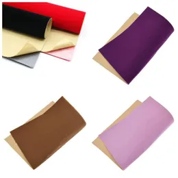 5pcs 20x30cm thick 1.2mm thickSelf-adhesive Velvet Flock Liner Jewelry Contact Paper Craft Fabric Sticker MultiColor