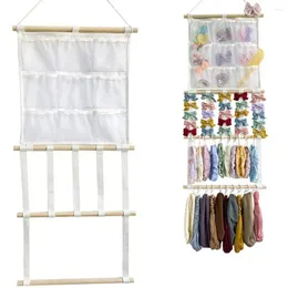 Scatole di stoccaggio 1 pcs Organizzatore del portabanca a parete Organizzatore di grandi capacità Accessori per capelli Accessori per capelli fantastici per bambino