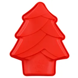 1 pc piccolo albero di Natale in silicone Babbo Natale fiocchi di neve da forno stampi per decorazioni per feste di Natale