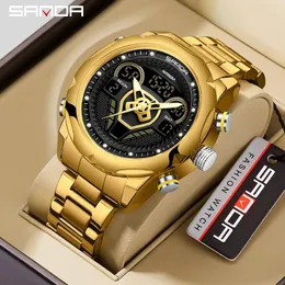 Orologi da polso sanda digital watch uomini uomini sport militare quarzo orologio da polso top clopt orologio maschile waterroofwatch 9022