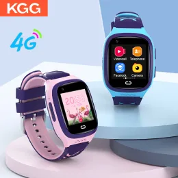 Смотреть KGG LT31 4G Kids Smart Watch Video Call Phone Смотреть SOS GPS Tracker Водонепроницаемые детские интеллектуальные часы звонок обратный монитор подарки с часами