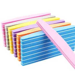 50pcslot Washable Double Side Sanding Sponge Nail File Buffer 100180 Grit Emery Boards Polering Manicure Tools for Nail Art2500308