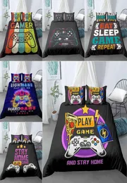 Gamepad Bedding Set для мальчиков Queen Modern Gamer Coverte Cover Video Gail